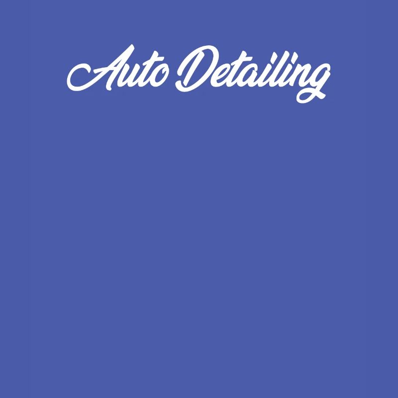 AUTO DETAILING CURSIVE TEXT NOVELTY HOBBY