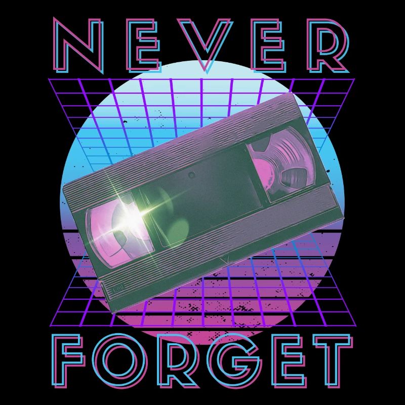 Never Forget Retro 80er 90er Nostalgie