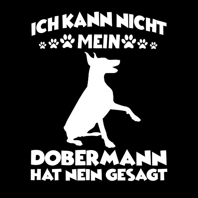 Dobermann Gassi Hundetraining lustiges Dobermann