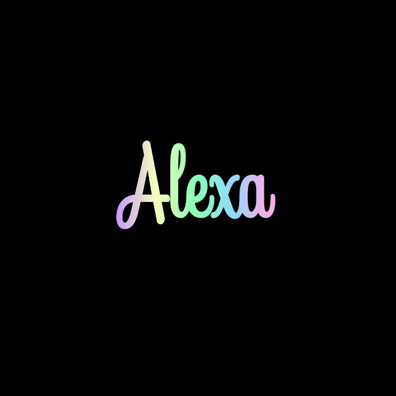 ALEXA Rainbow Cursive minimaliste