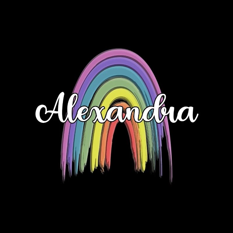 ALEXANDRA Arc-en-ciel Cursive