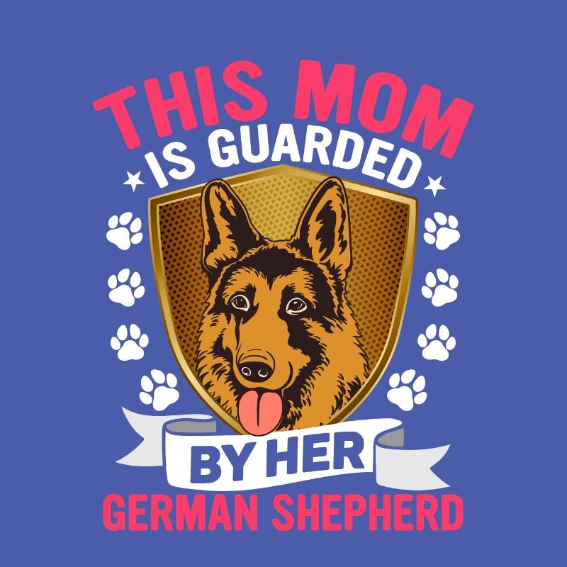 Diese Mutter wird von ihrem Deutschen Schäferhund bewacht