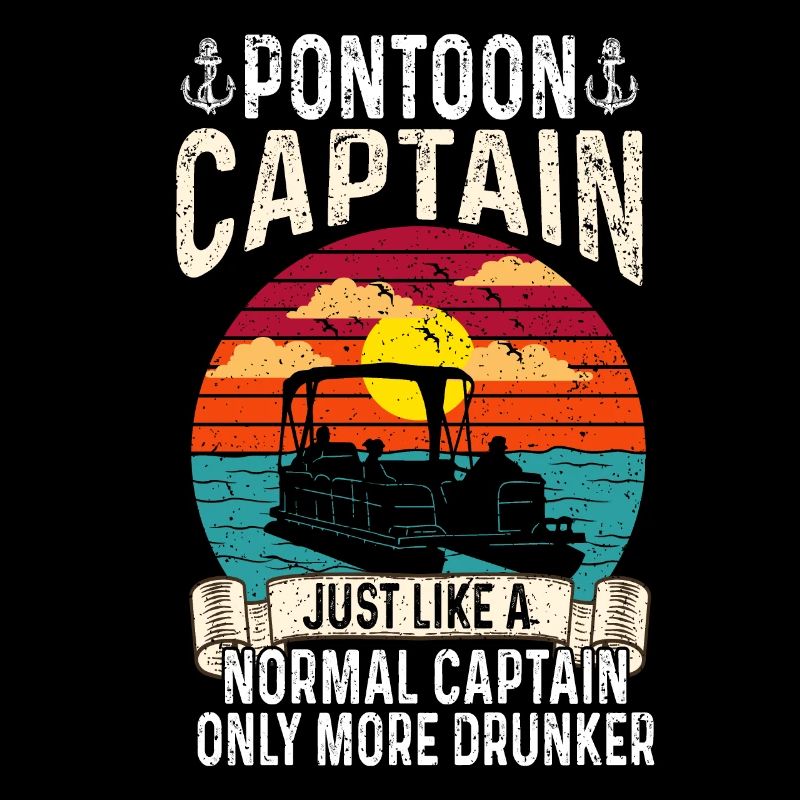 Capitaine de ponton comme un été de navigation sur le lac