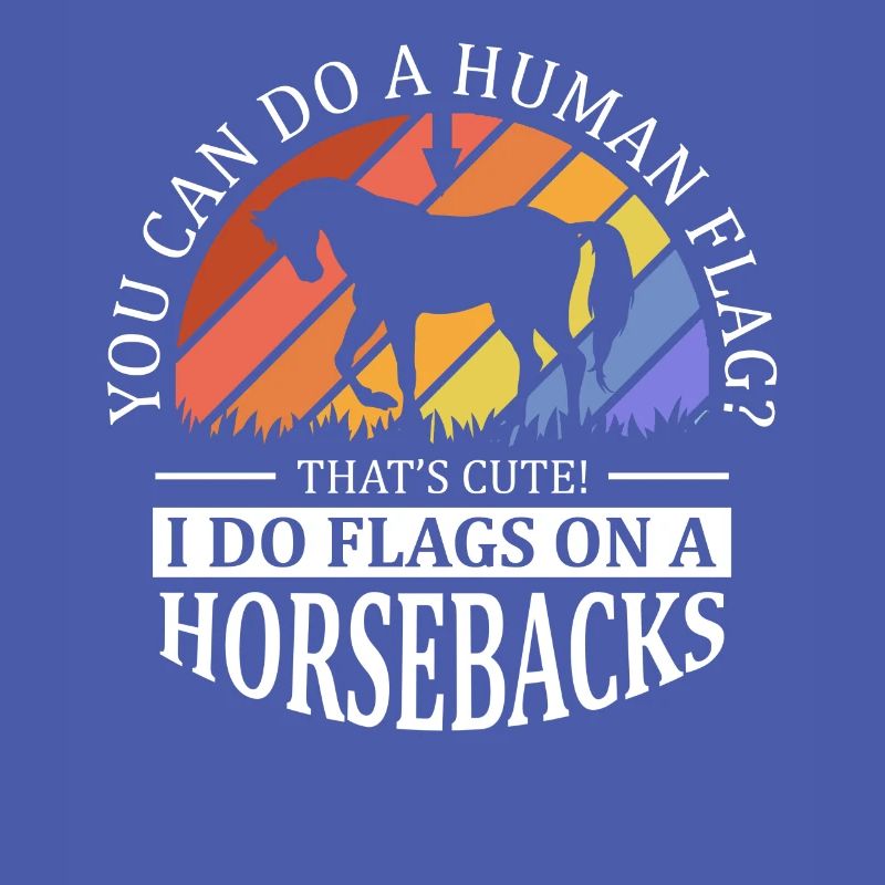 Voûter je fais des drapeaux à cheval