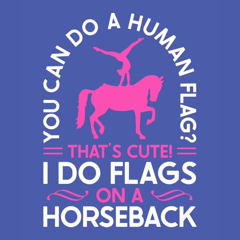 Voûter je fais des drapeaux à cheval