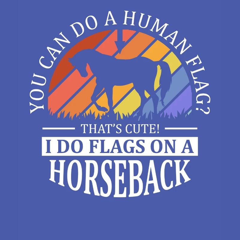 Voûter je fais des drapeaux à cheval