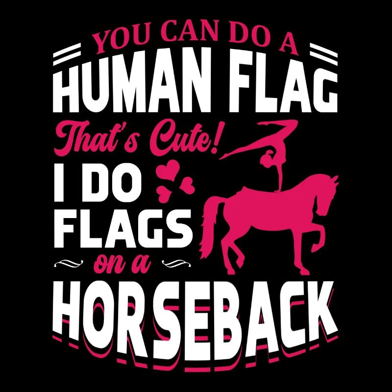 Vaulting I Do Flags on a Horseback