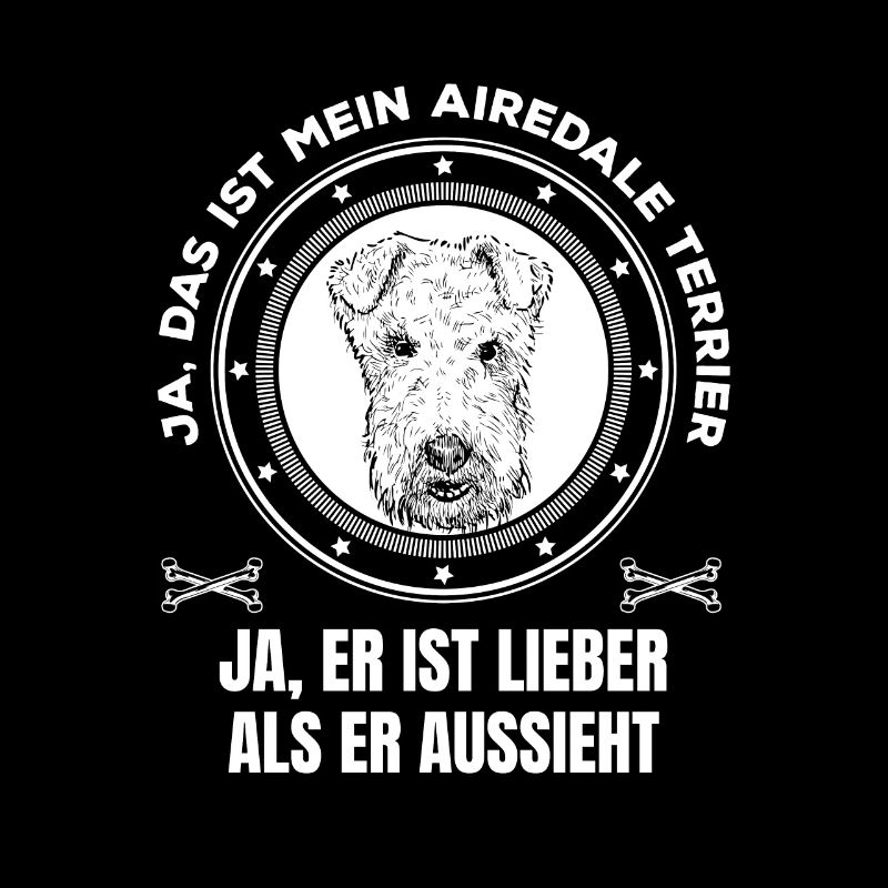 Airedale Terrier ist lieber als er aussieht