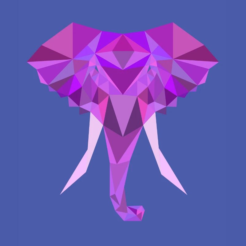 Elephant Low Poly Polygon