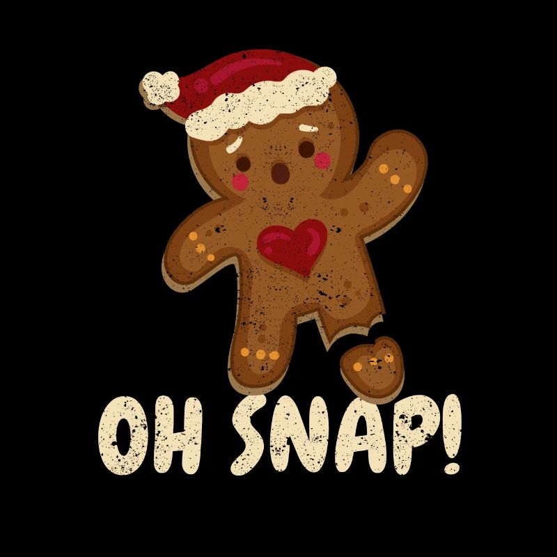 Oh Snap Gingerbread Man Cookie Jambe cassée