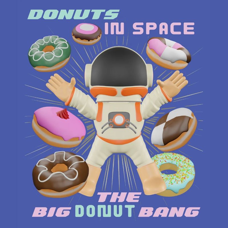 Donut space, beignets dans l’espace, drôle d’astronaute