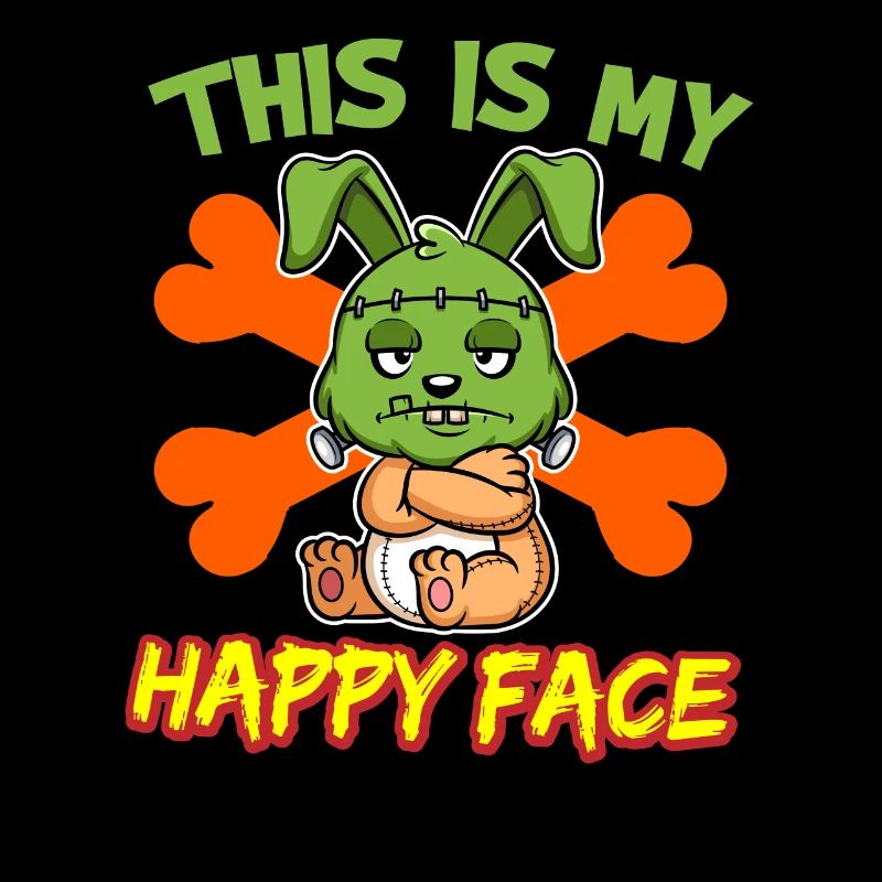 C’est mon visage heureux drôle de monstre d’Halloween