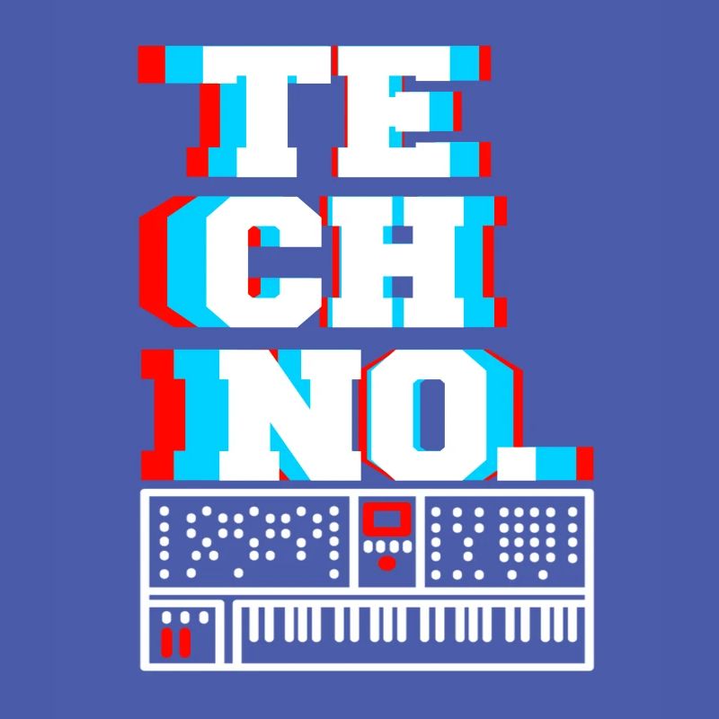 TECHNO. Awesome Retro DJ Techno Lover Designs