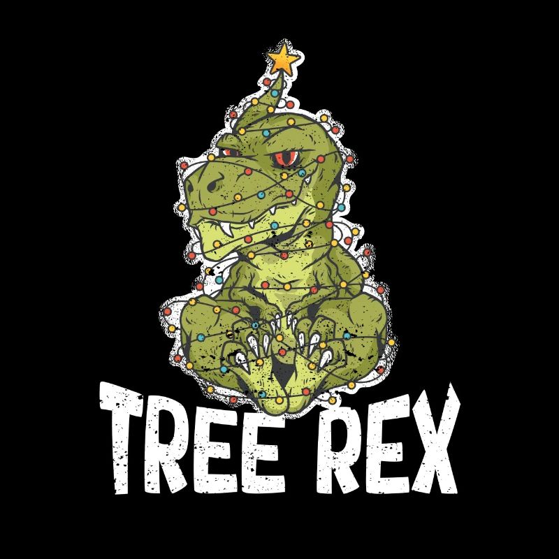 Funny Tree Rex Christmas Pajama Xmas PJs