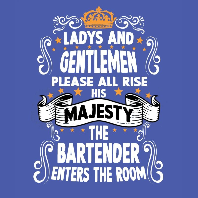 Bartender T funny saying motif bartender