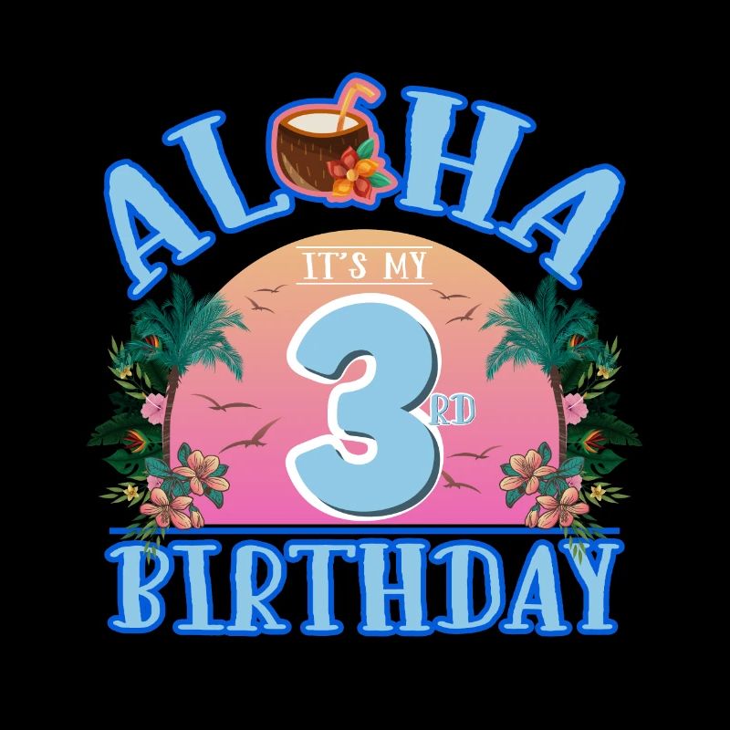 Aloha c’est ma boisson à la noix de pour mon 3ème anniversaire et
