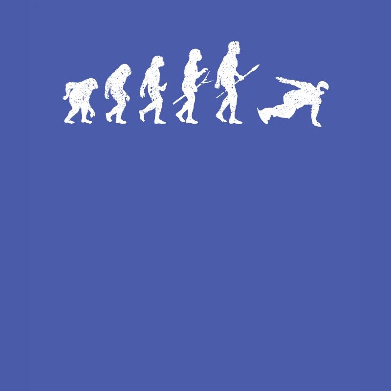 Snowboard Evolution des Menschen Lustig Snowboarde