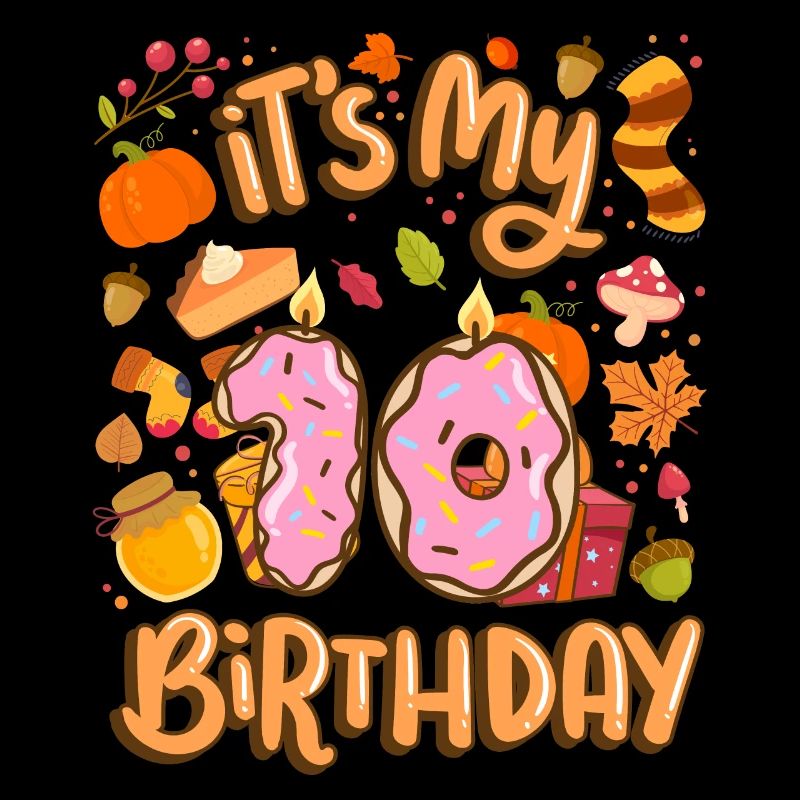 It's my 10 birthday autumn maple leaf