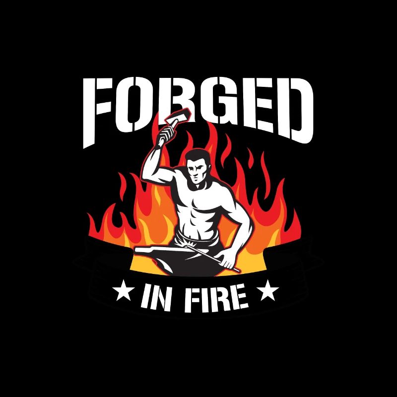 Idée de cadeau forgé dans le feu Forger