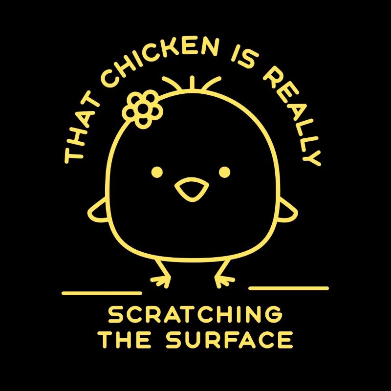 Ce poulet gratte vraiment la surface
