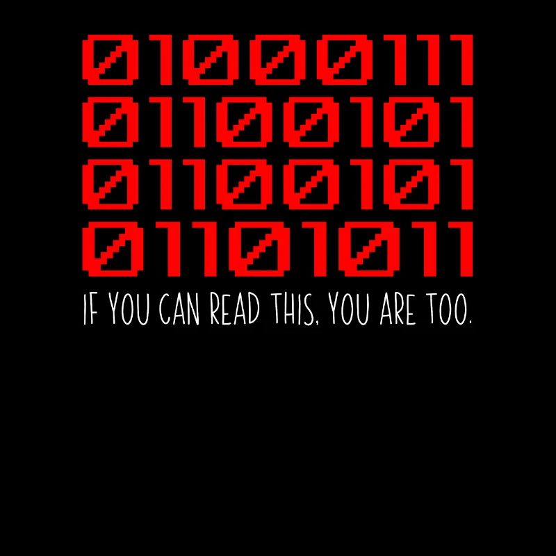 Lustiger Entwickler Binärcode Programmierer Entwickler