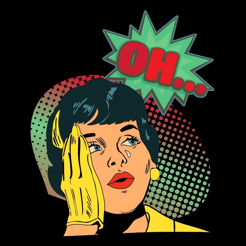 Comic, Comic-Strips, Mädchen, Crying-Girl, Spruch