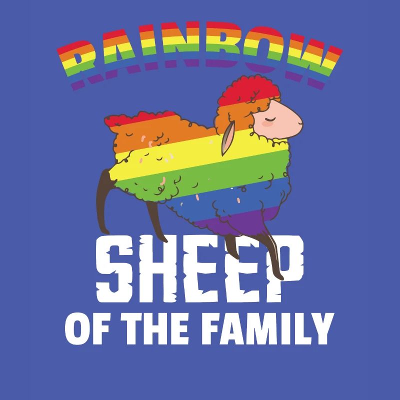 LGBT Regenbogenfarbe Schaf Pride Monat
