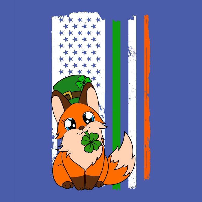 Mignon trèfle renard Saint-Patrick
