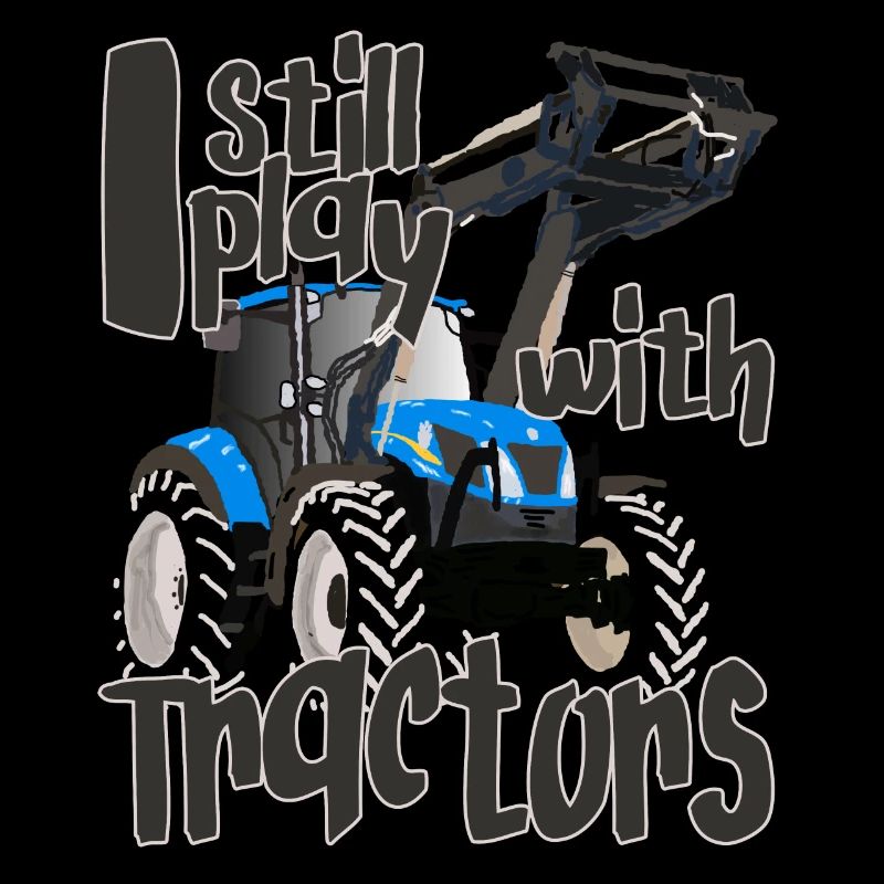 I'm still playing with cool blue tractors