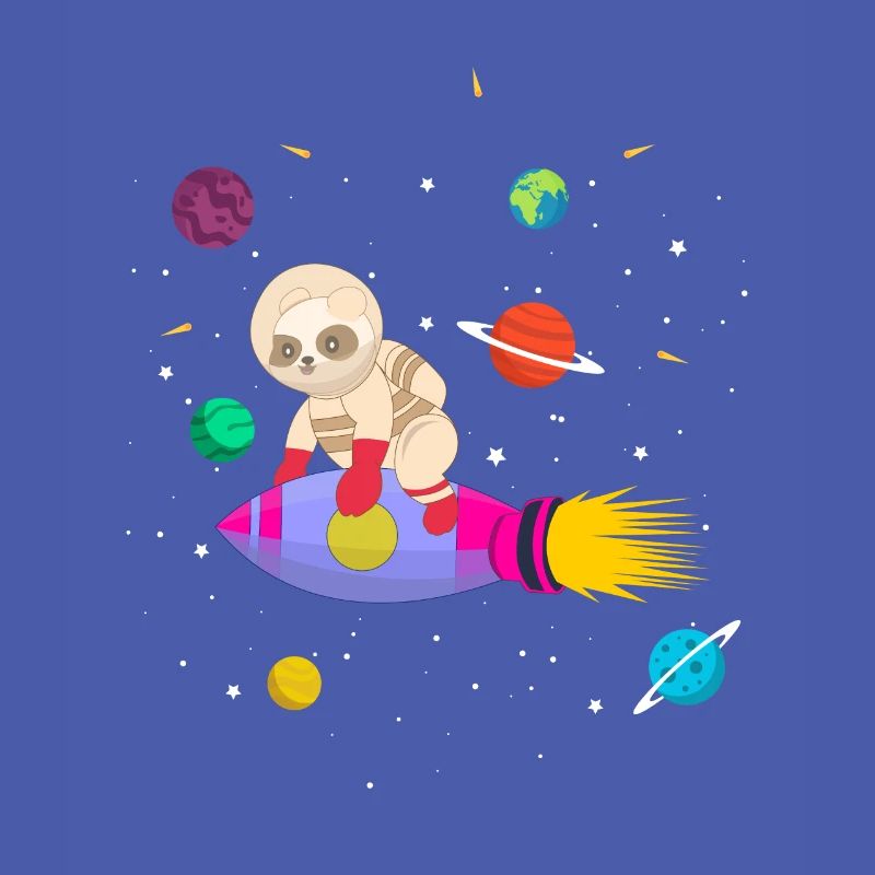 Future astronaut panda bear