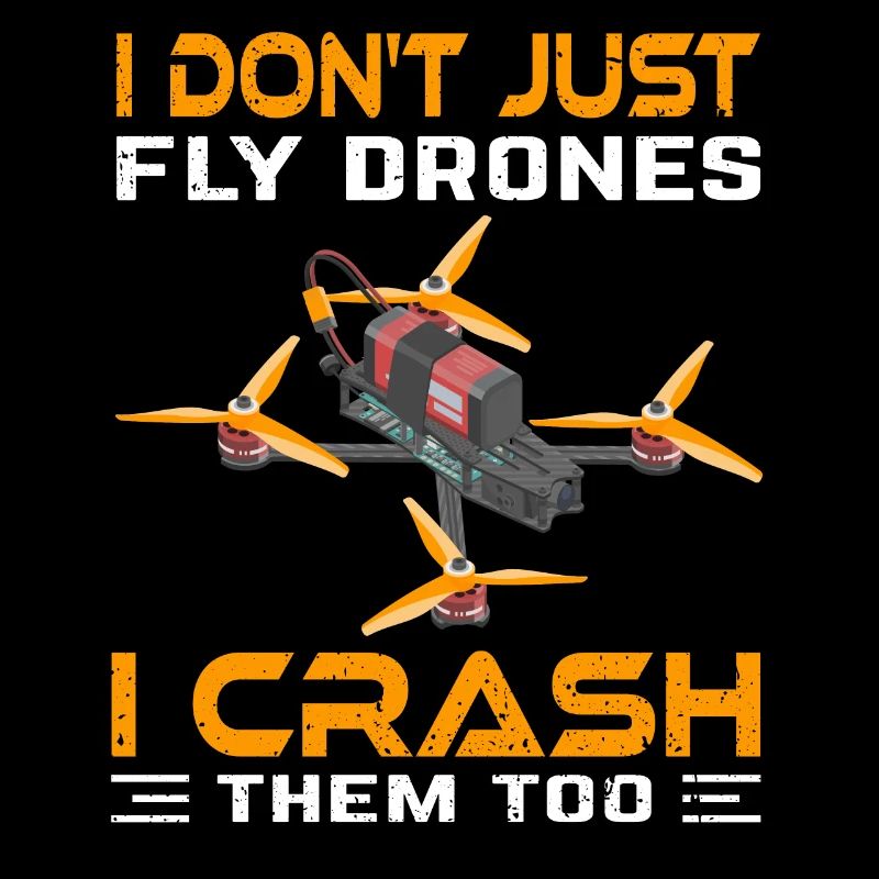 Je ne fais pas que piloter des drones, je les écrase aussi