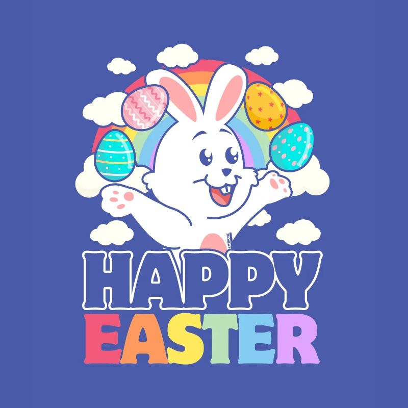 Happy Easter - White Rabbit Easter Eggs