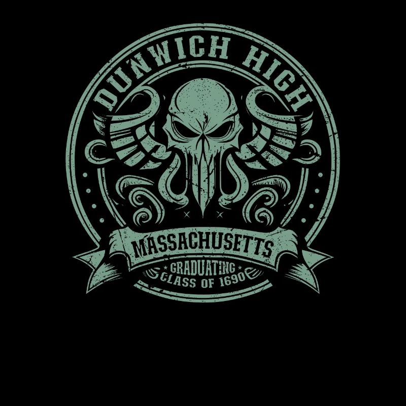 Cthulhu Dunwich Horror High School Logo, Cthulhu