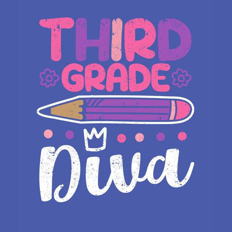 3rd Grade Diva Funny Third Grader Teacher