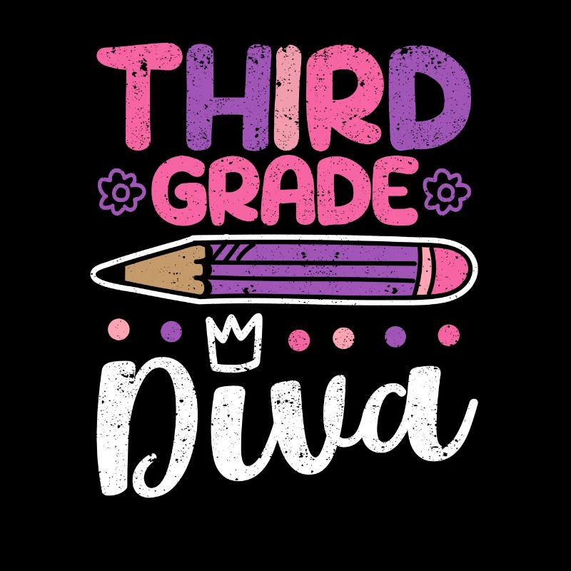 3rd Grade Diva Funny Third Grader Teacher
