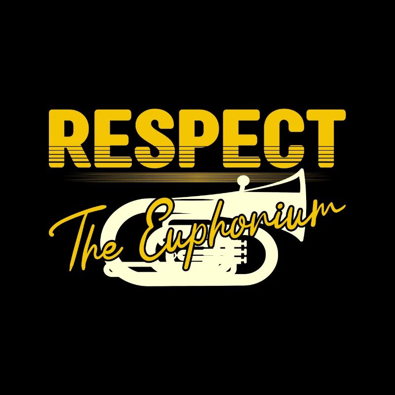 Respect The Euphonium Baritone Player Gift Idea