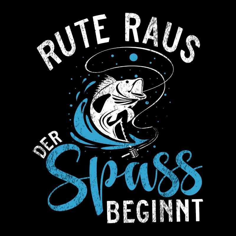 Rute Raus der Spaß beginnt - Anglerdesign