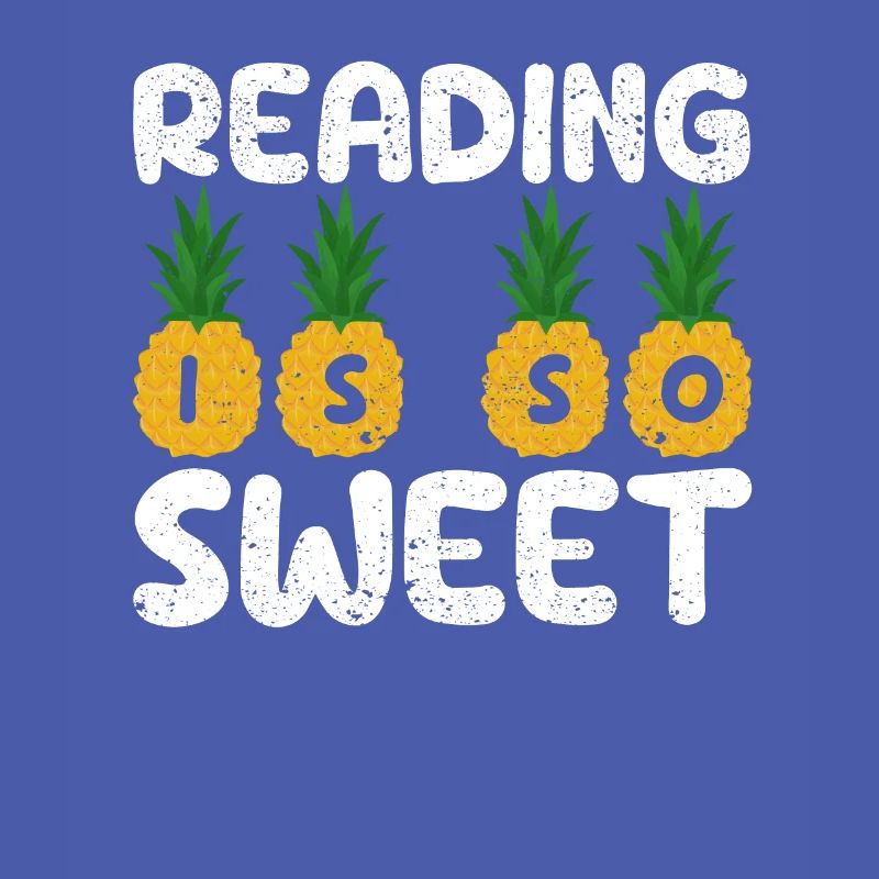 Reading is so cute book lover pineapple reader teacher