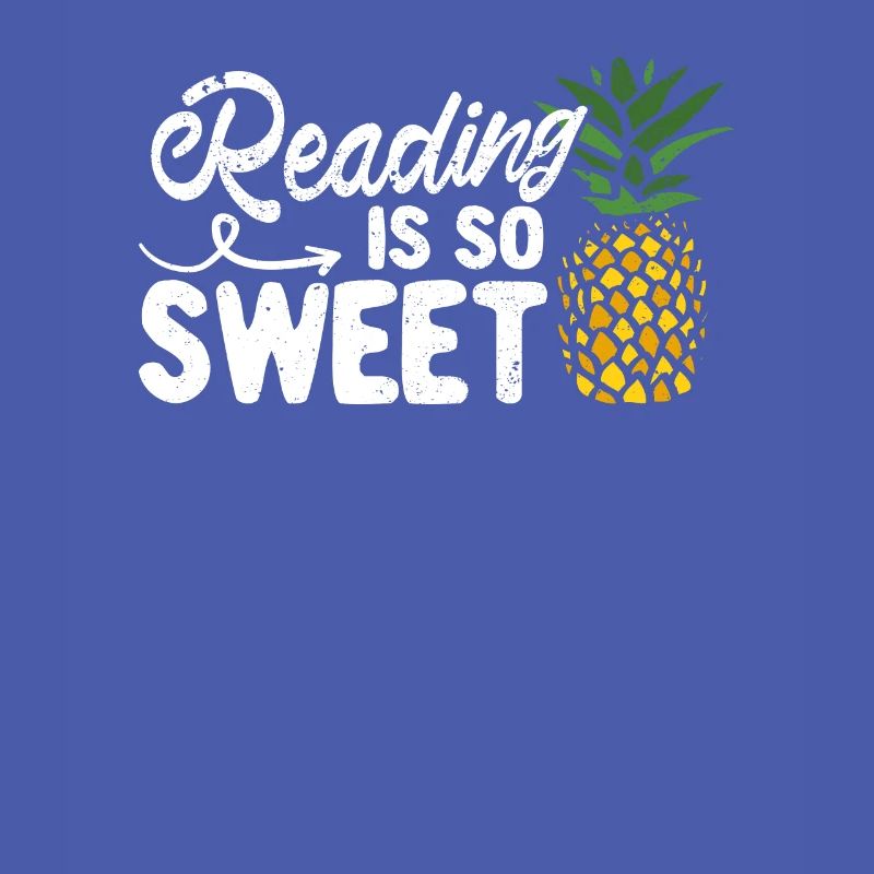 Reading is so cute book lover pineapple reader teacher