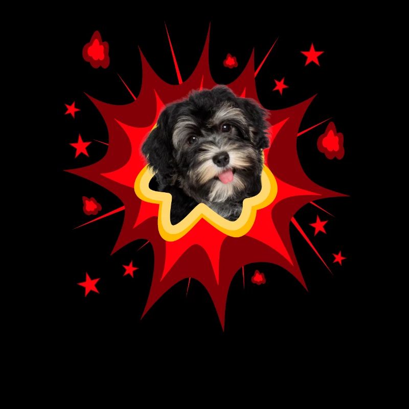 Comic Dog Design - Pow - Havanais