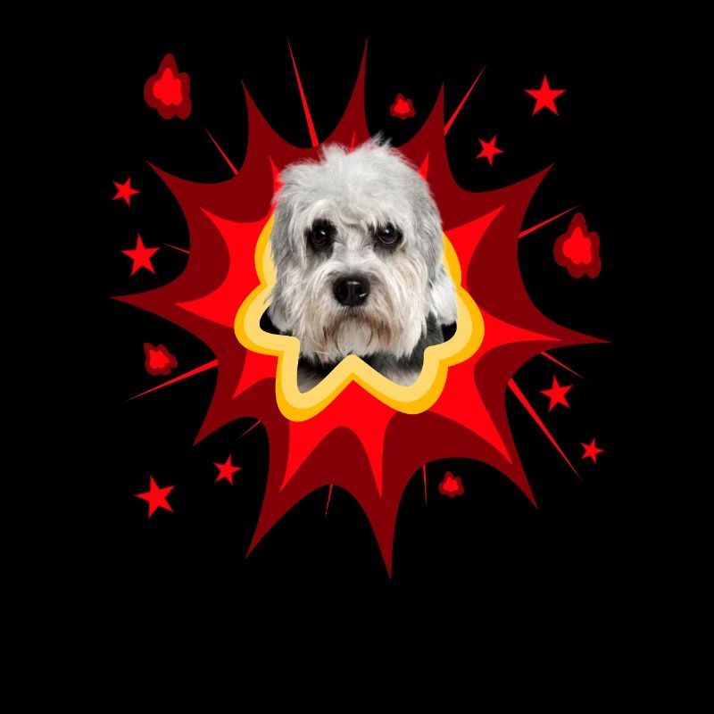 Comic Hund Design - Pow - Dandy Dinmont Terrier