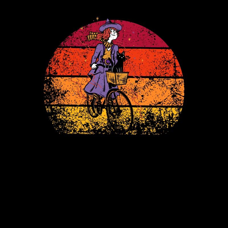 Bicycle Riding Witch Funny Cycling Lover