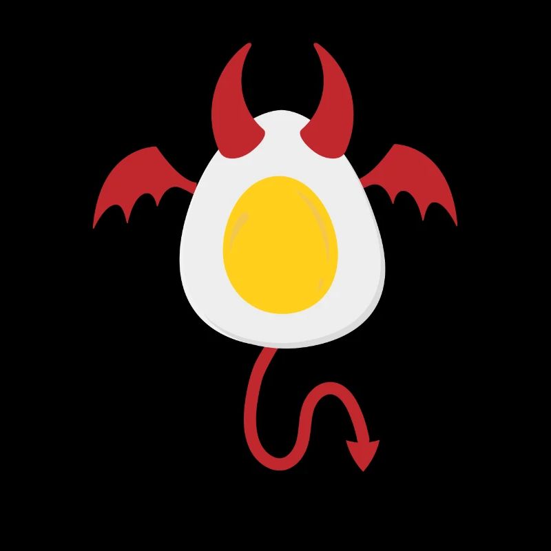 Drôle Halloween Devil Egg Food Lover Spooky