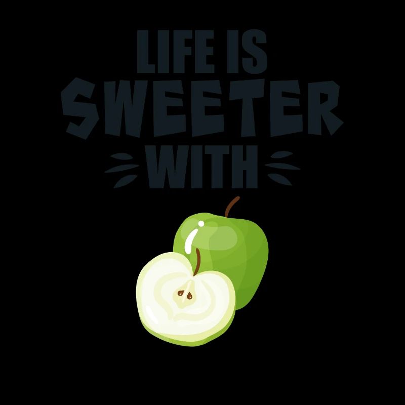 La vie est plus douce avec le fruit de la pomme