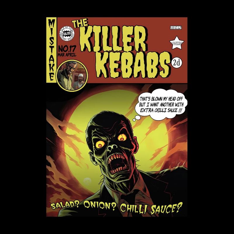 Retro Horror Comic - Killer Kebabs