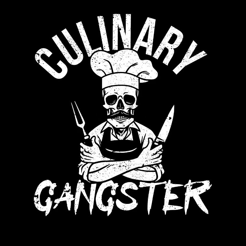Culinary Gangster Funny Chef Chef Skull Chef