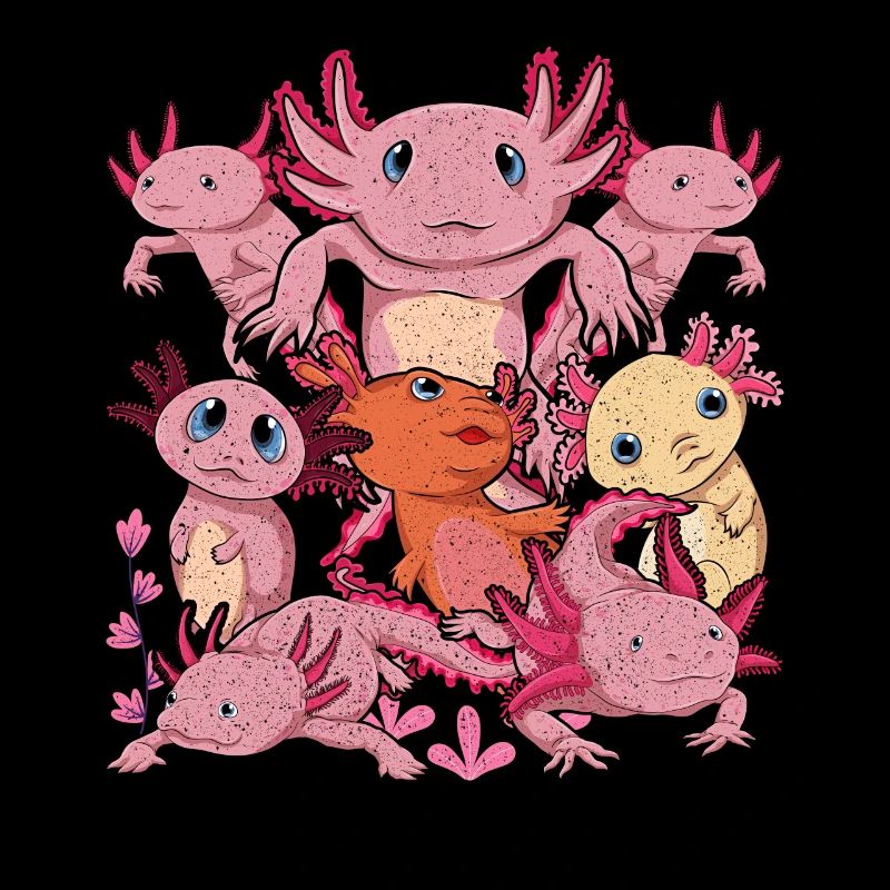 Cadeau d’animal de compagnie amphibien à queue mignon Axolotl