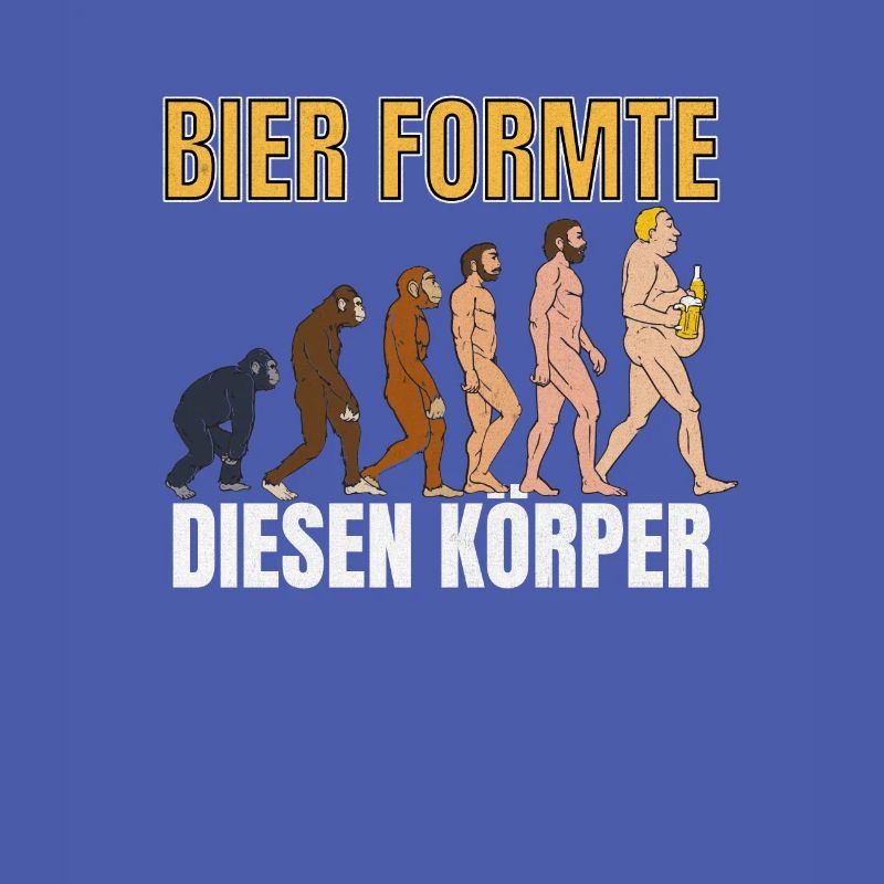 Bier formte diesen Körper Evolution Biertrinker