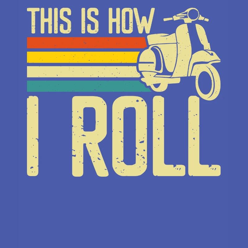 Roller Rollerfahrer Motorroller