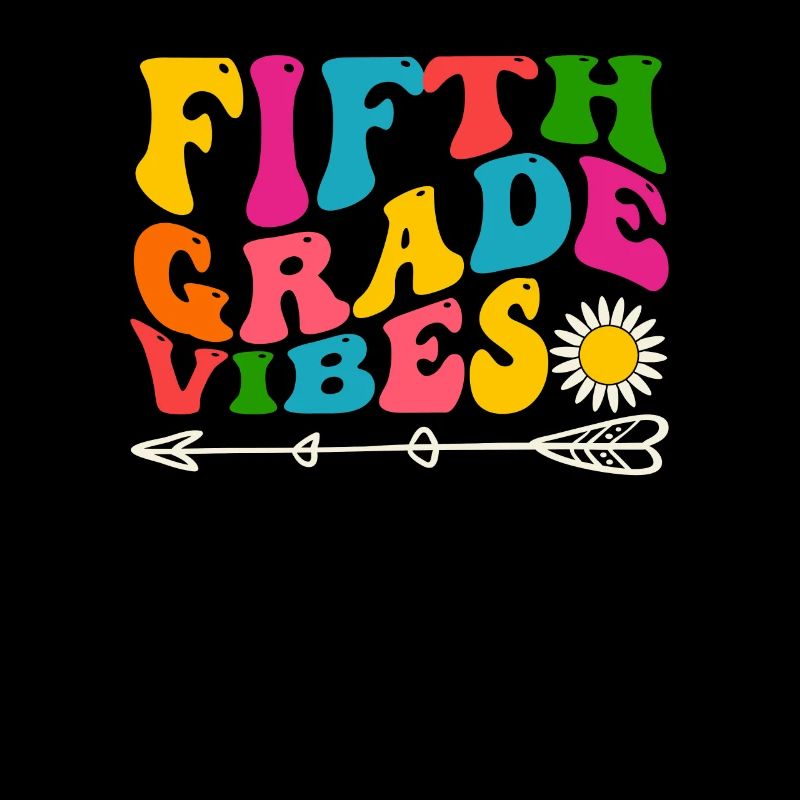 Fifth Grade Vibes 5th Team Retro